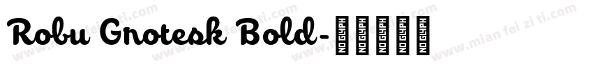 Robu Grotesk Bold字体转换